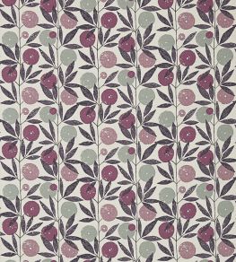 Blomma Fabric by Scion Heather / Damson / Stone Blomma Fabric by Scion Heather / Damson / Stone