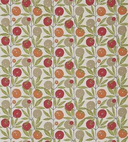 Blomma Fabric by Scion Tangerine / Chilli / Citrus