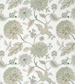 Bloom Fabric by James Hare Green Bloom Fabric by James Hare Green