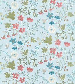 Bloom Fabric by Thibaut Spa Blue Bloom Fabric by Thibaut Spa Blue
