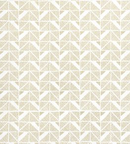 Bloomsbury Square Fabric by Anna French Beige Bloomsbury Square Fabric by Anna French Beige