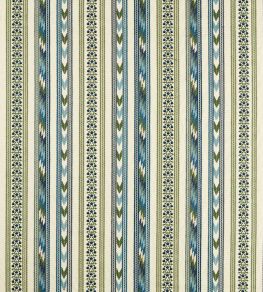 Bloomsbury Stripe Fabric by Morris & Co Woad/Thyme