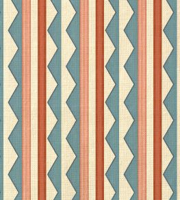 Bloomsbury Stripes Fabric by Ottoline Denim Blue Bloomsbury Stripes Fabric by Ottoline Denim Blue