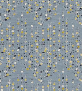 Blossom Fabric by Lewis & Wood Saffron Sky Blossom Fabric by Lewis & Wood Saffron Sky