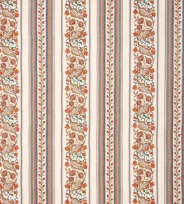 Bluebell & Peony Embroidery Fabric by Morris & Co Russet/Forest Bluebell & Peony Embroidery Fabric by Morris & Co Russet/Forest