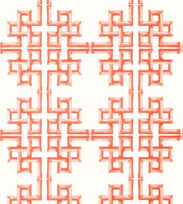 Boca Bamboo Wallpaper by Thibaut Coral Boca Bamboo Wallpaper by Thibaut Coral