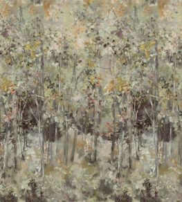 Bois De Bouleau Grasscloth Scene 1 Mural by Designers Guild Sepia Bois De Bouleau Grasscloth Scene 1 Mural by Designers Guild Sepia