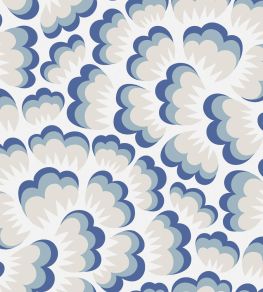 Bom Bom Wallpaper by Borastapeter Blue Bom Bom Wallpaper by Borastapeter Blue