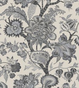 Bombay Fabric by Arley House Charcoal Bombay Fabric by Arley House Charcoal