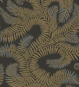 Bombe's Fernery Wallpaper by Josephine Munsey Olive and Dark Grey Bombe's Fernery Wallpaper by Josephine Munsey Olive and Dark Grey