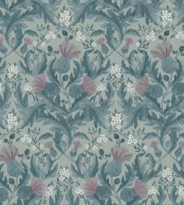 Thistle Wallpaper by Borastapeter Blue Thistle Wallpaper by Borastapeter Blue
