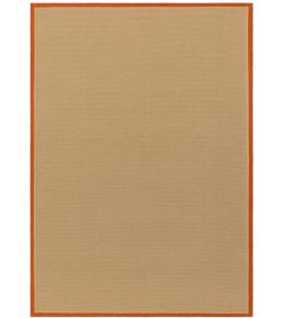 Bordo Boucle Rug by Asiatic Rust Linen