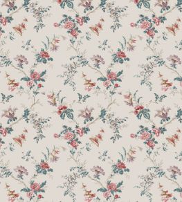 Boscobel Fabric by Nina Campbell Pink/Teal