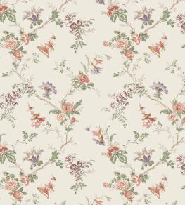 Boscobel Wallpaper by Nina Campbell Coral/Green Boscobel Wallpaper by Nina Campbell Coral/Green