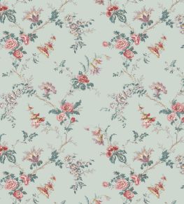 Boscobel Wallpaper by Nina Campbell Duck Egg/Teal/Pink Boscobel Wallpaper by Nina Campbell Duck Egg/Teal/Pink