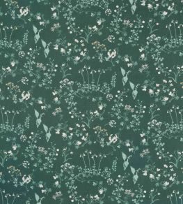Botanica Fabric by Barneby Gates Woodland Green Botanica Fabric by Barneby Gates Woodland Green