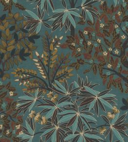Botanical Bloom Wallpaper by Eijffinger Blue Botanical Bloom Wallpaper by Eijffinger Blue