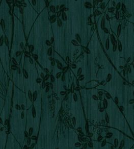 Botanical Trail Wallpaper by Eijffinger Dark Green Botanical Trail Wallpaper by Eijffinger Dark Green