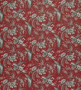 Botanist Fabric by Ashley Wilde Crimson
