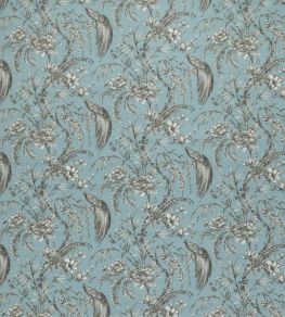 Botanist Fabric by Ashley Wilde Sky Botanist Fabric by Ashley Wilde Sky