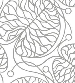 Bottna Metallic Wallpaper by Marimekko Silver Bottna Metallic Wallpaper by Marimekko Silver