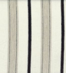 Boucle de Lin Fabric by Casamance Ecru noir