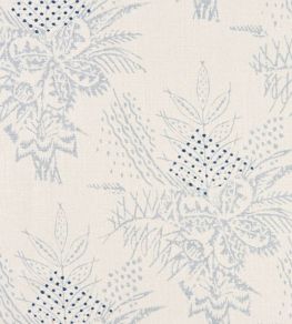 Bouquet Fabric by Christopher Farr Cloth Pale Blue