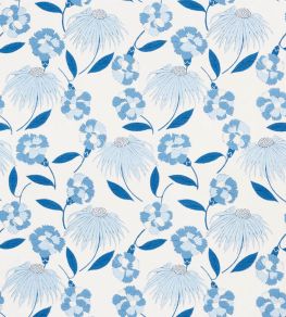 Bouquet Toss Fabric by Schumacher Afternoon Blue Bouquet Toss Fabric by Schumacher Afternoon Blue