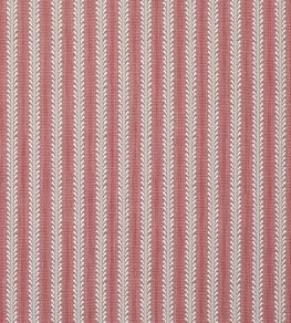 Bourdon Stripe Fabric by Colefax and Fowler Red Bourdon Stripe Fabric by Colefax and Fowler Red