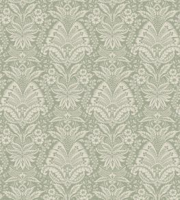 Bourton Damask Fabric by Nina Campbell Sage Bourton Damask Fabric by Nina Campbell Sage