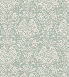 Bourton Damask Wallpaper by Nina Campbell Aqua Bourton Damask Wallpaper by Nina Campbell Aqua