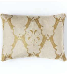 Boxing Hares Pillow 16 x 24" by Barneby Gates Gold Boxing Hares Pillow 16 x 24" by Barneby Gates Gold