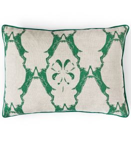Boxing Hares Pillow 16 x 24" by Barneby Gates Green Boxing Hares Pillow 16 x 24" by Barneby Gates Green