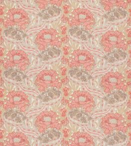 Brantwood Cotton Fabric by GP & J Baker Coral/Sand