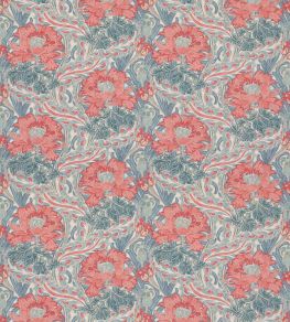 Brantwood Cotton Fabric by GP & J Baker Teal Brantwood Cotton Fabric by GP & J Baker Teal
