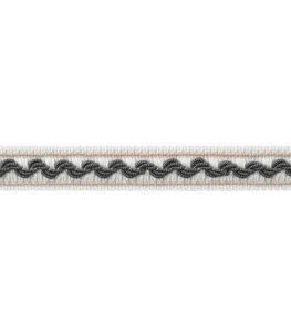 Bree Tape Trimming by Thibaut Ebony and Stone Bree Tape Trimming by Thibaut Ebony and Stone