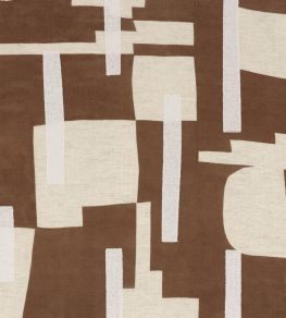 Brisbane Fabric by Camengo Terracotta