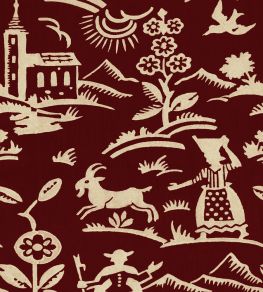 Brixen Wallpaper by MINDTHEGAP Maroon