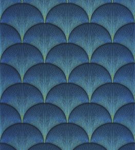 Broadway Wallpaper by Casadeco Bleu Indigo Broadway Wallpaper by Casadeco Bleu Indigo