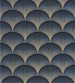 Broadway Wallpaper by Casadeco Bleu Orage Broadway Wallpaper by Casadeco Bleu Orage