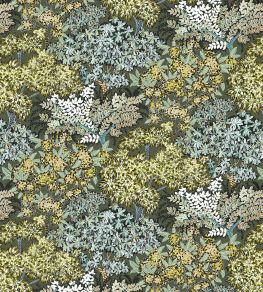 Broccoli Canopy Fabric by Josephine Munsey Green Broccoli Canopy Fabric by Josephine Munsey Green