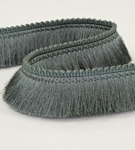 Brush Fringe Trimming by Romo Smoky Blue Brush Fringe Trimming by Romo Smoky Blue
