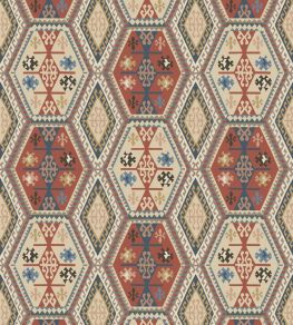 Buckland Wallpaper by Mulberry Home Red / Blue Buckland Wallpaper by Mulberry Home Red / Blue