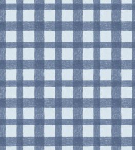 Buffalo Plaid Wallpaper by Woodchip & Magnolia Denim Blue Buffalo Plaid Wallpaper by Woodchip & Magnolia Denim Blue