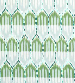 Bukhara Ikat Fabric by Schumacher Mineral And Leaf