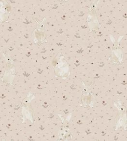 Bunny Field Wallpaper by Rebel Walls Pink Bunny Field Wallpaper by Rebel Walls Pink