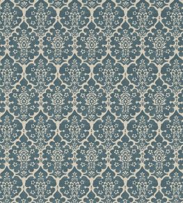 Burley Wallpaper by Schumacher Peacock Blue Burley Wallpaper by Schumacher Peacock Blue