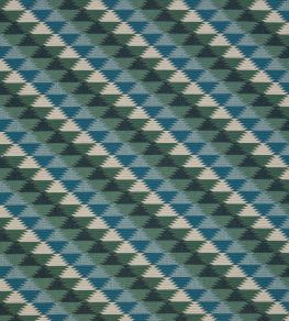 Busy Lizzie Fabric by Christopher Farr Cloth Aqua Busy Lizzie Fabric by Christopher Farr Cloth Aqua