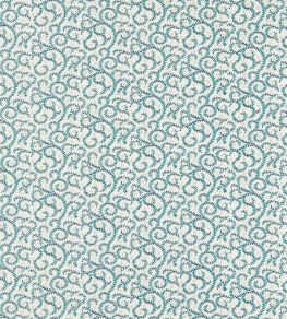 Buta Embroidery Fabric by Clarke & Clarke Teal