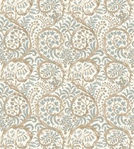 Butterow Wallpaper by Josephine Munsey Soft Blue and Brown